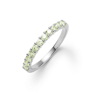 INSIDE NINA'S KLOSET Rosecliff Peridot Stackable Ring in 14K Gold (August)