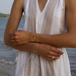 INSIDE NINA'S KLOSET Rosecliff Birthstone Stackable Ring in 14K Gold