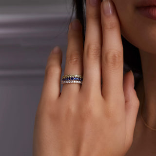 INSIDE NINA'S KLOSET Rosecliff Birthstone Stackable Ring in 14K Gold