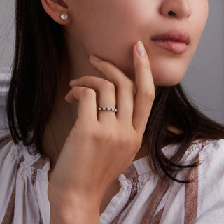 INSIDE NINA'S KLOSET Rosecliff Birthstone Stackable Ring in 14K Gold