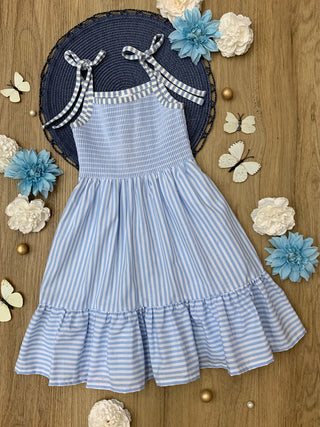 Mommy and Me Ocean Breeze Smocked Midi Dress | INSIDE NINA'S KLOSET