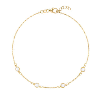 INSIDE NINA'S KLOSET Petite 4 Birthstone Bracelet in 14K Gold
