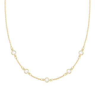 INSIDE NINA'S KLOSET Petite 5 Birthstone Necklace in 14K Gold