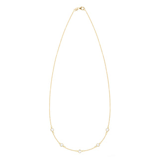 INSIDE NINA'S KLOSET Petite 5 Birthstone Necklace in 14K Gold