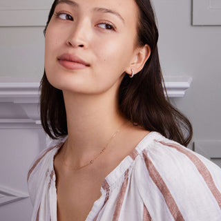 INSIDE NINA'S KLOSET Petite 2 Birthstone Necklace in 14K Gold
