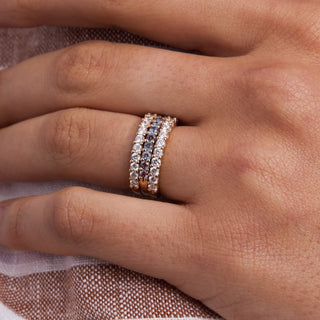 INSIDE NINA'S KLOSET Rosecliff Alexandrite Stackable Ring in 14K Gold (June)