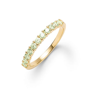 INSIDE NINA'S KLOSET Rosecliff Peridot Stackable Ring in 14K Gold (August)