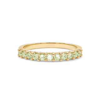 INSIDE NINA'S KLOSET Rosecliff Peridot Stackable Ring in 14K Gold (August)