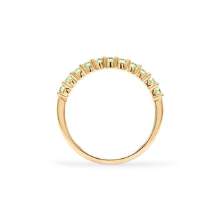 INSIDE NINA'S KLOSET Rosecliff Peridot Stackable Ring in 14K Gold (August)