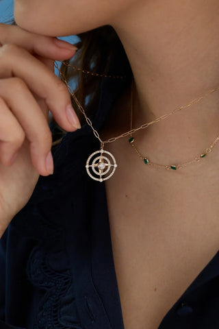 INSIDE NINA'S KLOSET Petite 5 Birthstone Necklace in 14K Gold