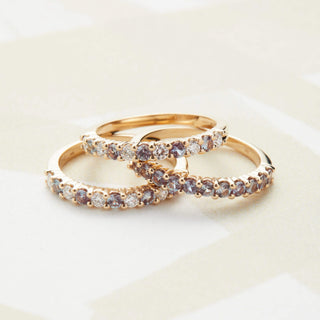 INSIDE NINA'S KLOSET Rosecliff Alexandrite Stackable Ring in 14K Gold (June)