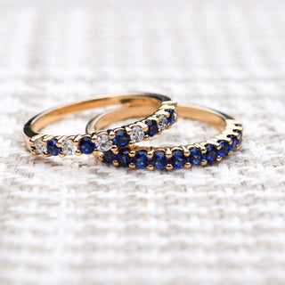 INSIDE NINA'S KLOSET Rosecliff Birthstone Stackable Ring in 14K Gold